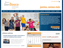Tablet Screenshot of confedonbosco.org